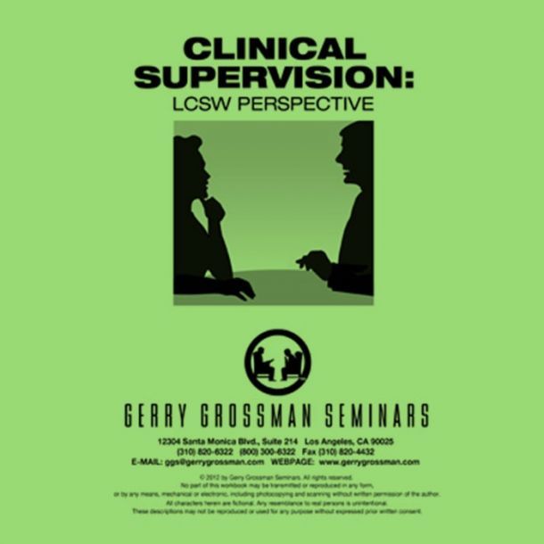 Clinical Supervision: LCSW Perspective Online Text-based Home Course (6 CE)