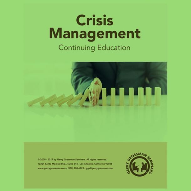 Crisis Management Text-based Home Course (7 CE) - Printed Version
