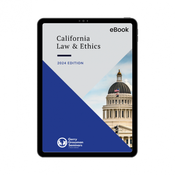 California Law and Ethics Exam Prep Textbook