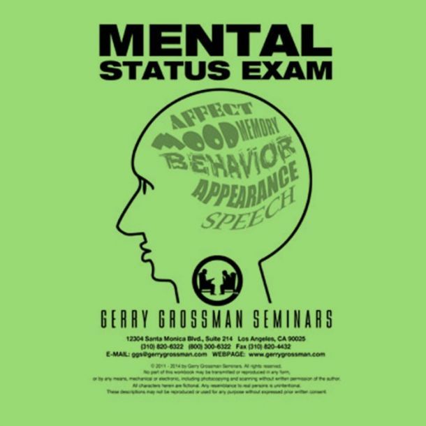 Mental Status Exam Online Text-based Home Course (1 CE)