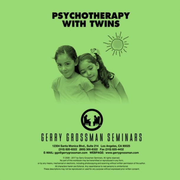 Psychotherapy With Twins Online Text-based Home Course (3 CE)