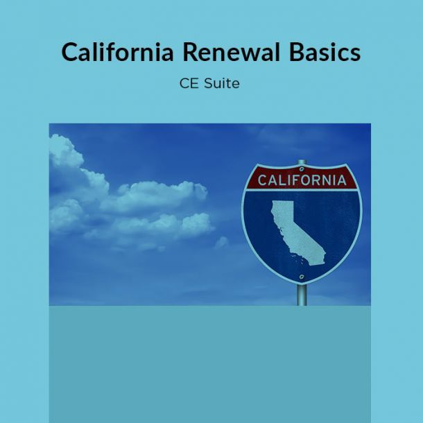 13-Hour California Renewal Basics Online Text-Based CE Suite (13 CE)